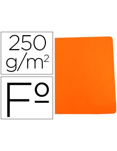 SUBCARPETA CARTULINA 250G FOLIO NARANJA GIO ELBA