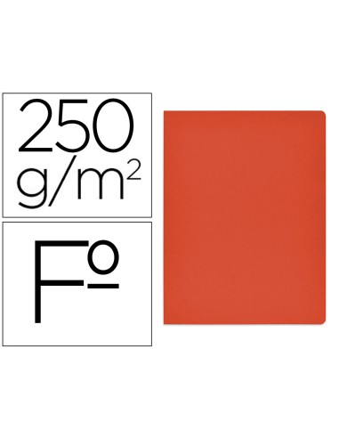 SUBCARPETA GIO 250GR ROJO INTENSO FOLIO. PRECIO UNITARIO.