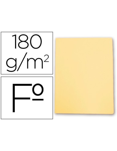 SUBCARPETA GIO FOLIO AMARILLO PASTEL 180GR.