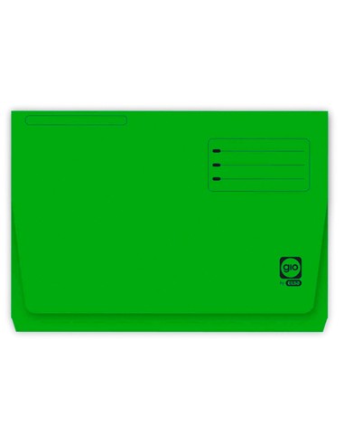 SUBCARPETA CON BOLSA Y SOLAPA FOLIO 320GR VERDE P25 ELBA