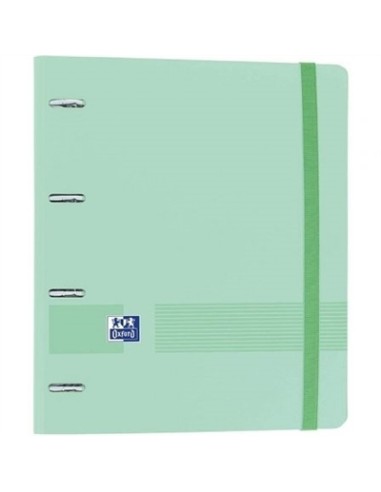 CARPETA 4 ANILLAS EUROPEANBINDER CON RECAMBIO A4+ VERDE OXFR