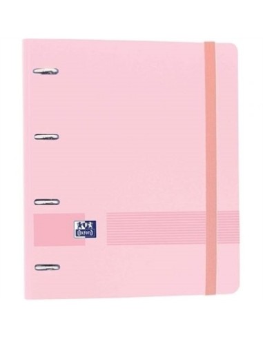 CARPETA 4 ANILLAS EUROPEANBINDER CON RECAMBIO A4+ ROSA OXFRD