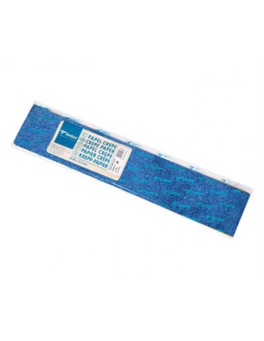 PAPEL CREPE ALUMINIO AZUL 0.5x2.5MT SADIPAL