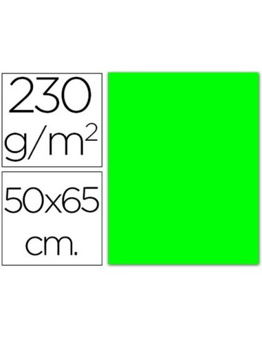 CARTULINA FLUORESCENTE VERDE 50x65. SADIPAL