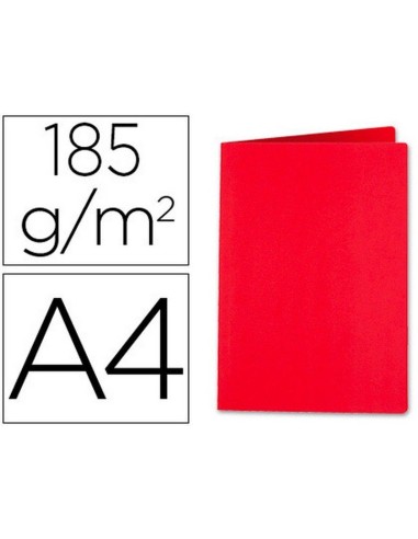 SUBCARPETA LIDERPAPEL DIN A4 185GR ROJO INTENSO