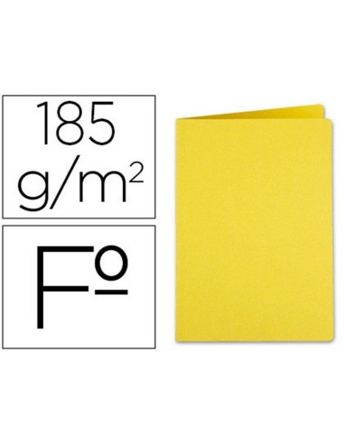 SUBCARPETA FOLIO AMARILLO INTENSO 185G LIDERPAPEL