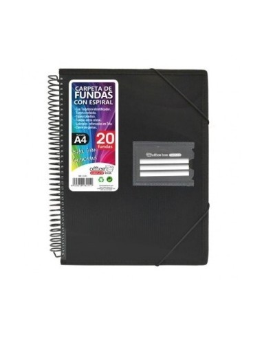 CARPETA 20 FUNDAS ESPIRAL COLORLINE