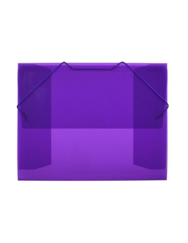 CARPETA CON GOMAS PP MAXI+ MORADO OFFICE BOX