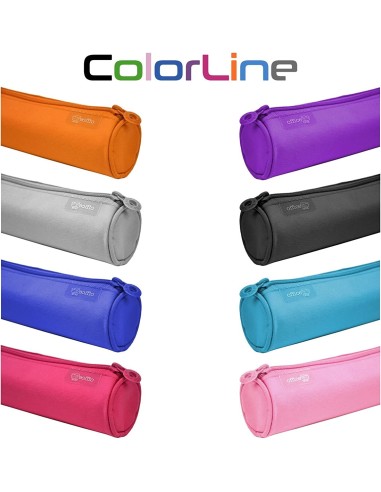 ESTUCHE PORTATODO UNA CREMALLERA COLORLINE REDONDO