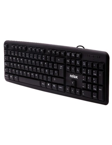 TECLADO NILOX NEGRO CON CABLE.