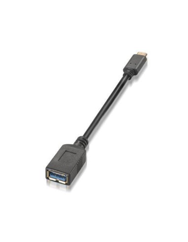 CABLE ASIENS DE USB-C MACHO A USB-HEMBRA 15CM.