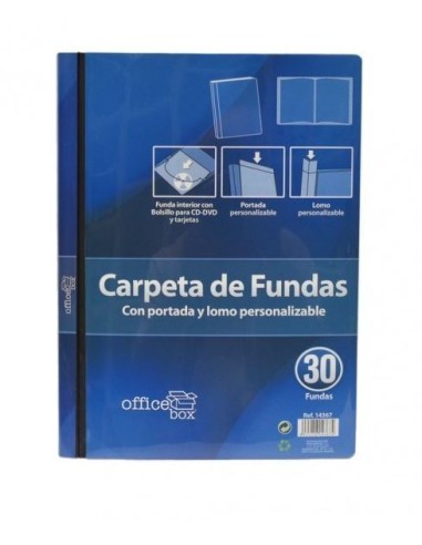 CARPETA 30 FUNDAS PERSONALIZABLE DIN A4 OFFICE BOX