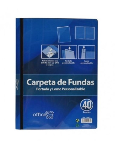 CARPETA 40 FUNDAS PERSONALIZABLE OFFICE BOX