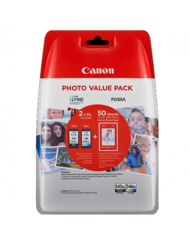 PACK CARTUCHOS CANON PG545XL+CL546XL