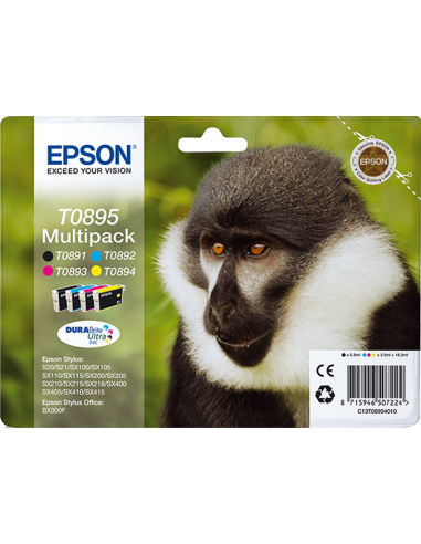 PACK 4 COLORES EPSON T0895