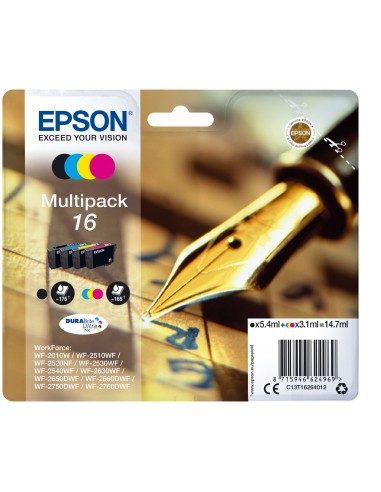 PACK 4 COLORES EPSON 16