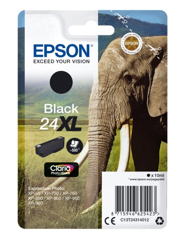 CARTUCHO EPSON 24XL NEGRO 500p.