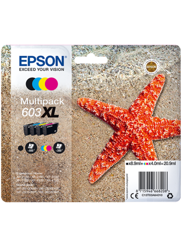 CARTUCHO EPSON 603XL PACK 4 COLORES