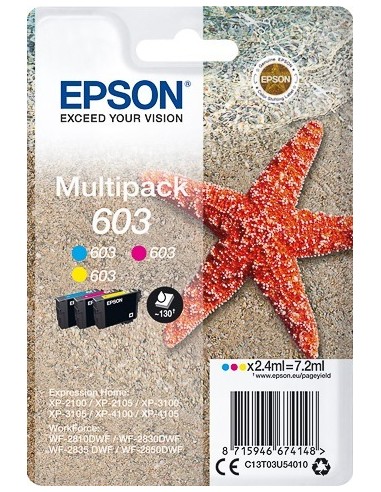 CARTUCHO EPSON 603 PACK 3 COLORES