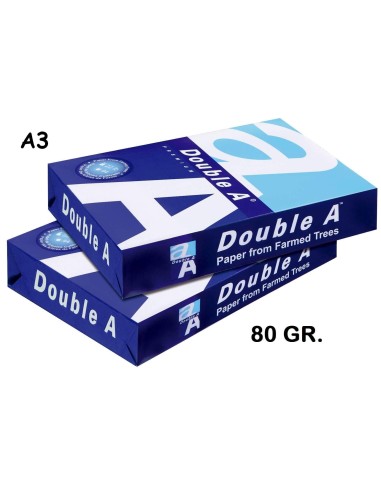 PAPEL BLANCO DIN A3 80GR P.500 DOUBLE A