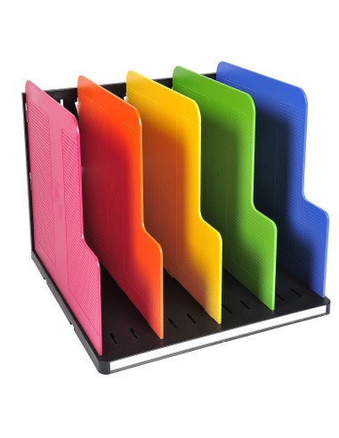 ORGANIZADOR DE ARMARIO MULTICOLOR VERTICAL 5 COLORES