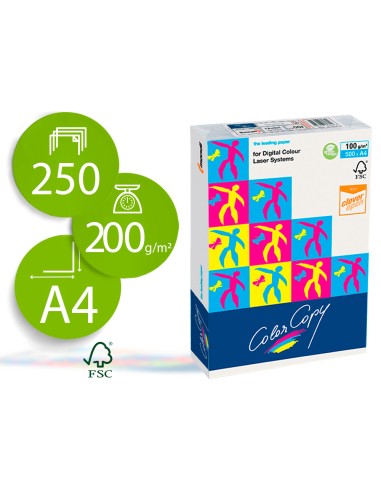 PAPEL BLANCO COLORCOPY 200GR A4 P.250