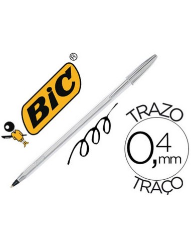 BOLI BIC CRISTAL NEGRO / PLATA