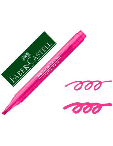 MARCADOR FLUORESCENTE FABER CASTELL TEXTLINER 38 ROSA