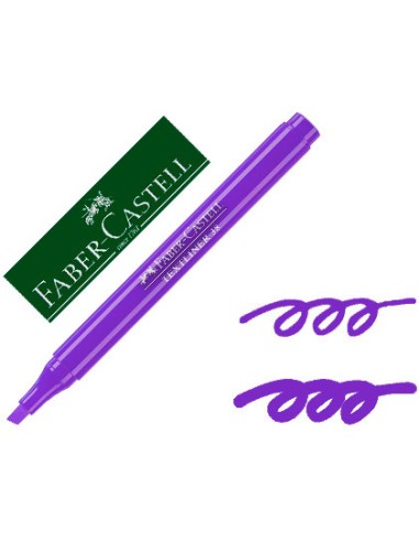 MARCADOR FLUORESCENTE FABER CASTELL TEXTLINER 38 PURPURA