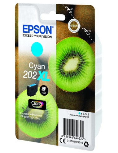 CARTUCHO EPSON 202 XL CYAN EXPRESSION PREMIUM XP-6000,6005