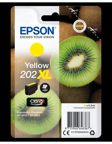 CARTUCHO EPSON 202XL AMARILLO EXPRES. PREMIUM XP-6000, 6005