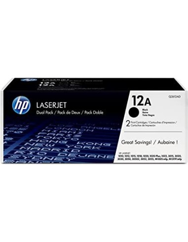 PACK 2 TÓNER HP LASERJET 12A