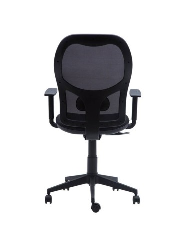 SILLA Q3 CON BRAZOS REGULABLES BASIC NEGRA.