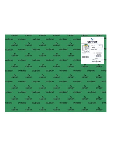 CARTULINA CANSON VERDE ABETO 50X65CM. 180GR. 25UDS.