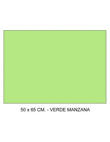 CARTULINA CANSON VERDE MANZANA 50X65CM. 185GR. 25UDS.