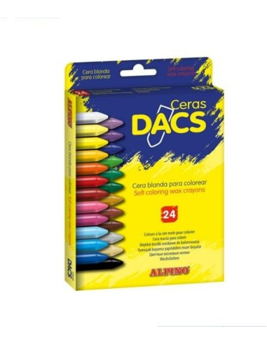 LAPICES CERAS DACS CAJA DE 24 COLORES