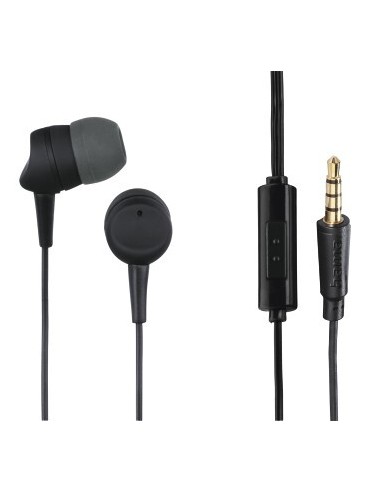 AURICULARES HAMA KOOKY IN-EAR CON MICRO, JACK 3,5 NEGRO