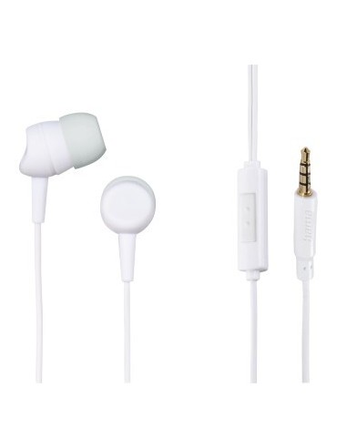 AURICULARES HAMA KOOKY IN-EAR CON MICRO, JACK 3,5 BLANCO