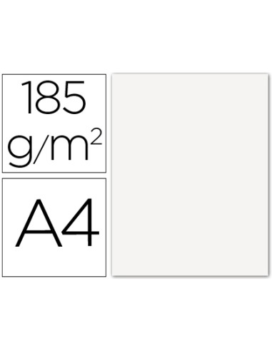 CARTULINA GUARRO DIN A4 BLANCA 185 GRAMOS